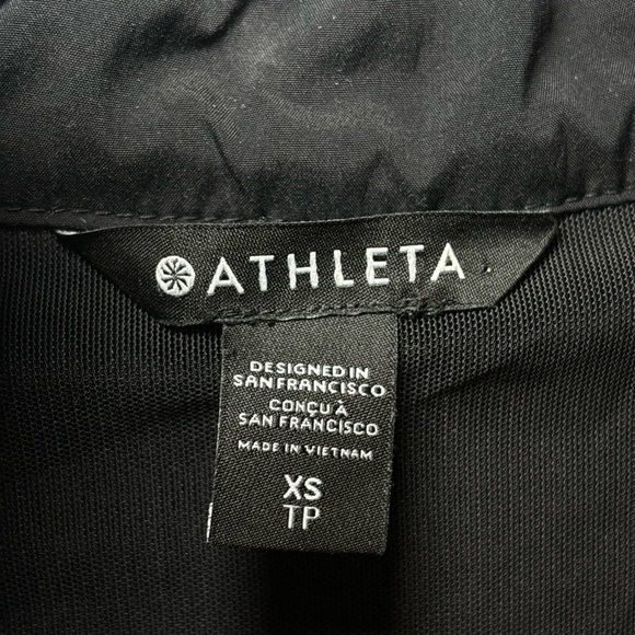 Athleta - Advantage Poplin Jacket Top Black Long Sleeve Pullover in Size XS - Picture 11 of 14